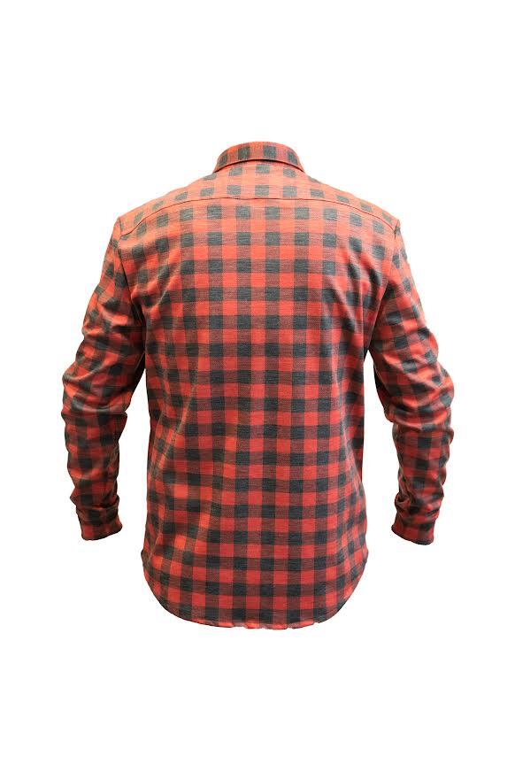 Camicia Gravel Tartan Nero Rosso