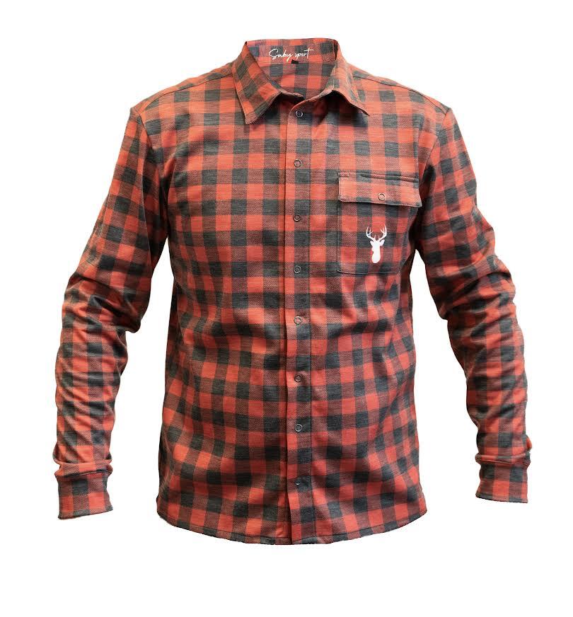 Camicia Gravel Tartan Nero Rosso