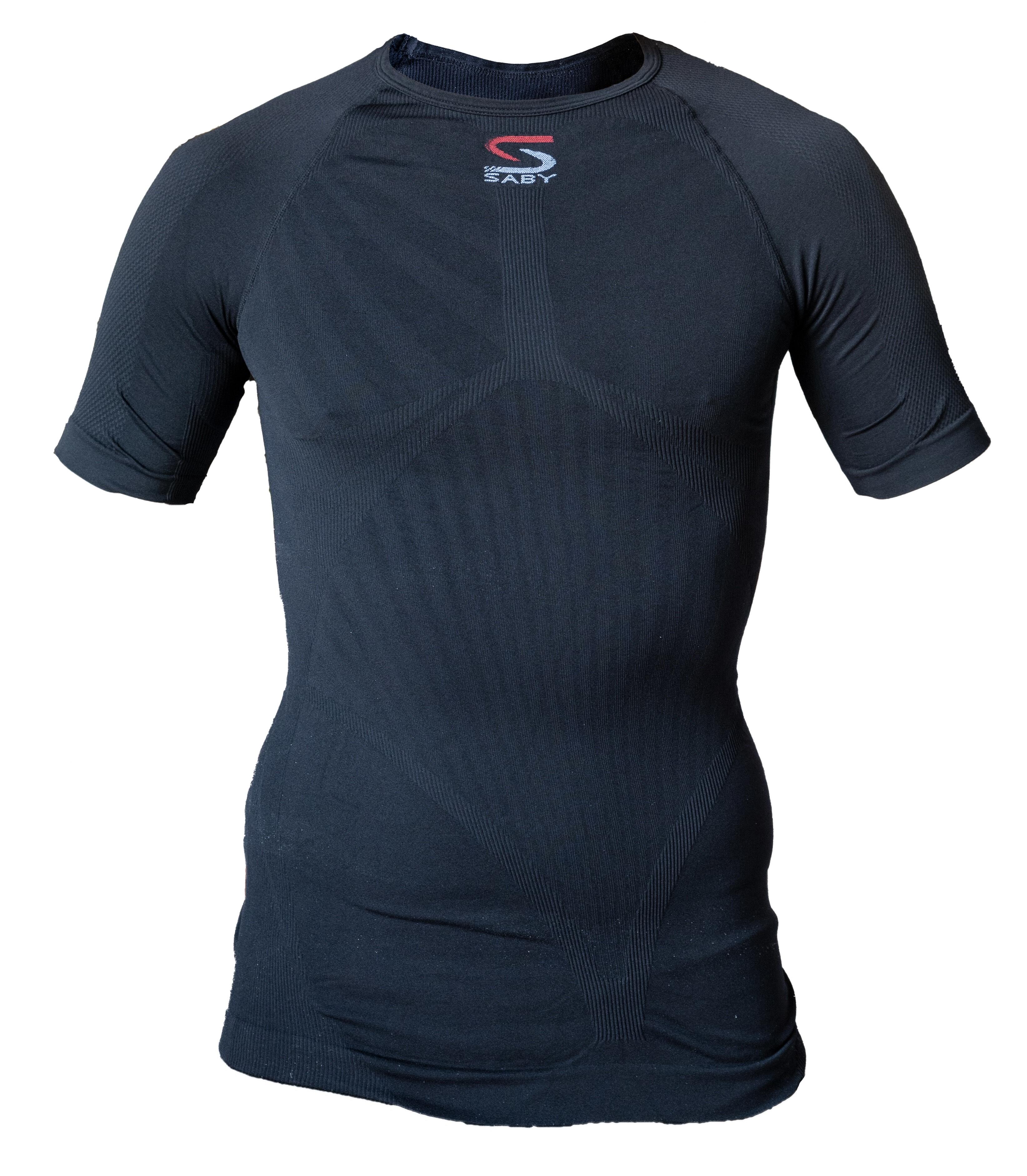 Maglia manica corta intimo Seamless Nero